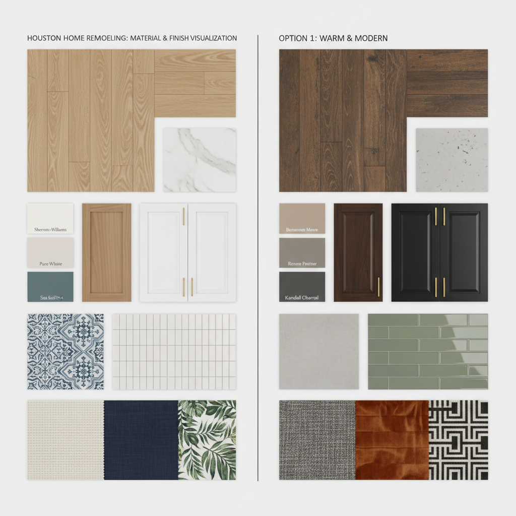 Material & Finish Visualization - Tell Projects Sugarland TX