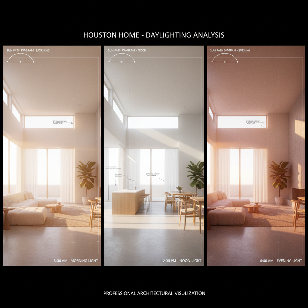 Natural Lighting Studies - Tell Projects Sugarland TX
