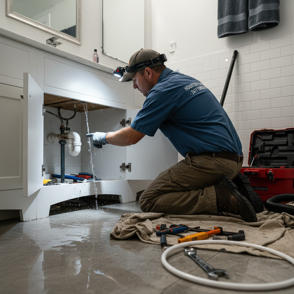 Emergency Plumber Responding Sugarland