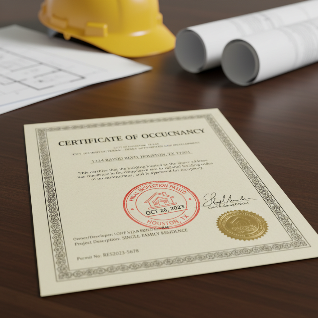 Final Permit Closeout - Tell Projects Sugarland TX